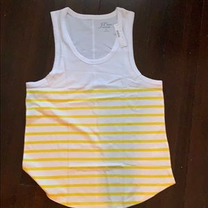 Jcrew striped tank. NWT.